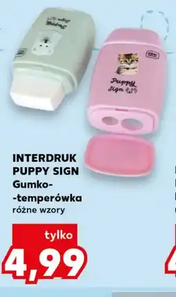 Kaufland INTERDRUK PUPPY SIGN Gumko-temperówka, różne wzory oferta