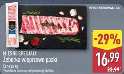 ALDI Mięsne Specjały Żeberka wieprzowe paski oferta