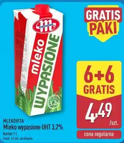 ALDI Mlekovita Mleko wypasione UHT 3,2% oferta