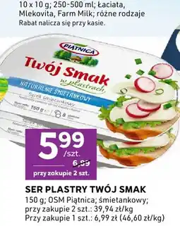 Stokrotka Ser w plastrach Twój Smak śmietankowy Piątnica oferta