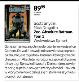 Empik Komiks Zoo. Absolute Batman. Tom 1 Egmont oferta