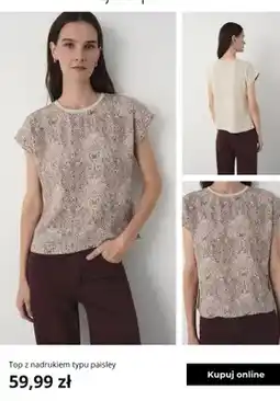 Greenpoint Top z nadrukiem typu paisley Greenpoint oferta