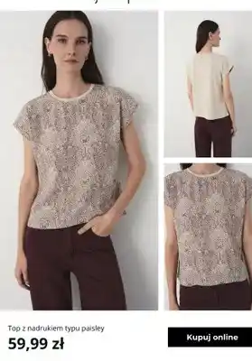 Top z nadrukiem typu paisley Greenpoint