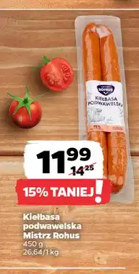 Netto Kiełbasa podwawelska Mistrz Rohus oferta