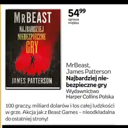 Empik Książka Najbardziej niebezpieczne gry MrBeast, James Patterson oferta
