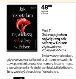 Empik Książka Jak rozpętałam największą seksaferę w Polsce Emi P oferta