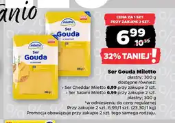 Netto Ser gouda w plastrach Miletto oferta