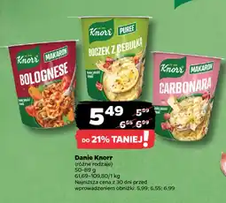 Netto Danie makaron Bolognese Knorr oferta