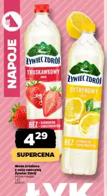 Netto Woda źródlana z nutą owocową truskawkowa Żywiec Zdrój oferta