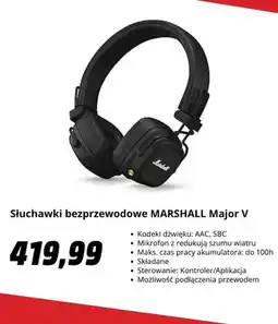 Media Markt Słuchawki bezprzewodowe Marshall Major V oferta