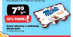 Netto Deser mleczny z czekoladą Monte Zott 6-pak oferta