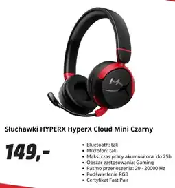 Media Markt Słuchawki HyperX Cloud Mini czarny oferta