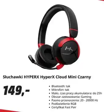 Słuchawki HyperX Cloud Mini czarny
