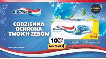 Netto Pasta do zębów Fresh & Minty Aquafresh 2-pak oferta