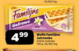 Netto Wafle Familijne Gofrowe waniliowe Jutrzenka oferta