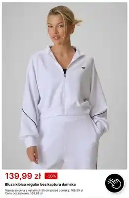 Bluza kibica regular bez kaptura damska 4F