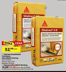 Leroy Merlin Zaprawa do podlewek i kotwienia Sika SikaGrout 4R oferta