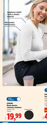 Lidl Bluzka damska Esmara oferta