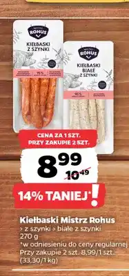 Netto Kiełbaski z szynki Mistrz Rohus oferta