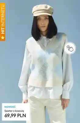 Sweter z koszulą