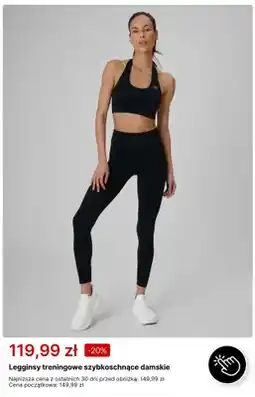 4F Legginsy treningowe szybkoschnące damskie 4F oferta