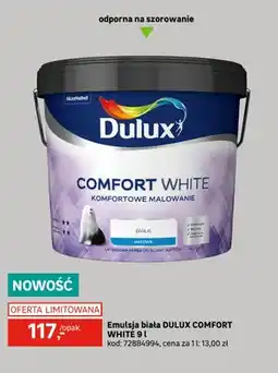 Leroy Merlin Emulsja biała Dulux Comfort White oferta