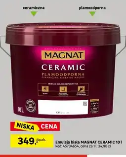 Leroy Merlin Emulsja biała Magnat Ceramic oferta