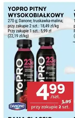 Stokrotka Jogurt pitny wysokobiałkowy YoPRO truskawka-malina Danone oferta