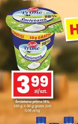 EMMA market Śmietana Zott Primo 18% oferta