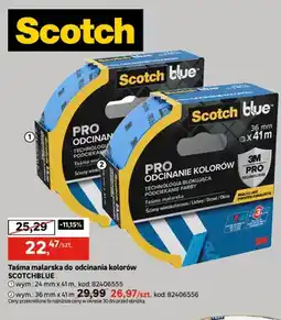 Leroy Merlin Taśma malarska do odcinania kolorów Scotch Blue 24 mm x 41 m oferta