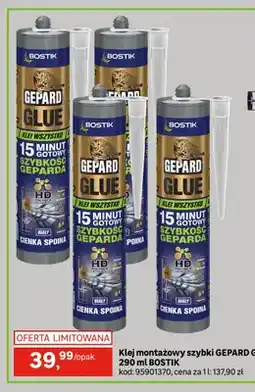 Leroy Merlin Klej montażowy szybki Bostik Gepard Glue oferta