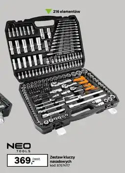 Leroy Merlin Zestaw kluczy nasadowych Neo Tools 216 elementów oferta