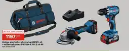 Leroy Merlin Zestaw wiertarko-wkrętarka GSR18V-45 + szlifierka kątowa GWS18V-8 Bosch oferta