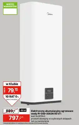 Leroy Merlin Elektryczny akumulacyjny ogrzewacz wody Midea M-D50-20ED6 50 oferta