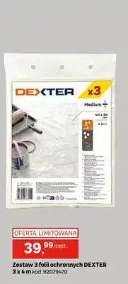 Leroy Merlin Zestaw 3 folii ochronnych Dexter 3x4 m oferta