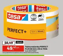 Leroy Merlin Taśma malarska Perfect Plus 50 mm x 50 m Tesa oferta