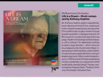 Płyta CD Philharmonia Orchestra Life is a Dream – Music composed by Anthony Hopkins