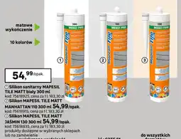 Leroy Merlin Silikon sanitarny Mapesil Tile Matt biały Mapei oferta