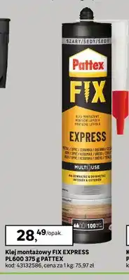 Leroy Merlin Klej montażowy Fix Express PL600 Pattex oferta