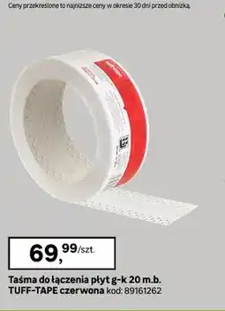 Leroy Merlin Taśma do łączenia płyt g-k Tuff-Tape czerwona 20 m oferta