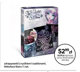 Empik Zdrapywanki z rysikiem i szablonami Nebulous Stars oferta