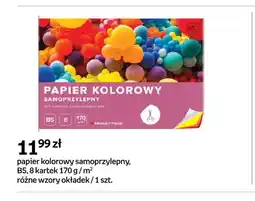 Empik Papier kolorowy samoprzylepny B5 8 kartek 170 g/m² oferta