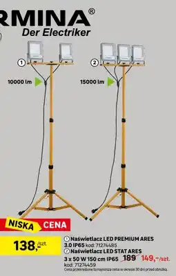 Leroy Merlin Naświetlacz LED Germina Premium Ares 3,0 IP65 oferta