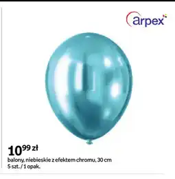 Empik Balony niebieskie z efektem chromu 30 cm Arpex 5-pak oferta