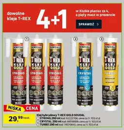 Leroy Merlin Klej hybrydowy Soudal T-REX Gold Strong oferta