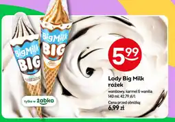 Żabka Lody Big Milk oferta