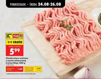 Biedronka Chude mięso mielone z szynki wieprzowej Kraina Mięs oferta