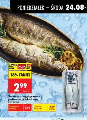 Biedronka Świeży pstrąg tęczowy patroszony Marinero oferta