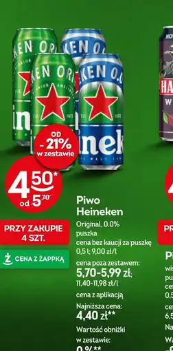 Żabka Piwo Heineken oferta