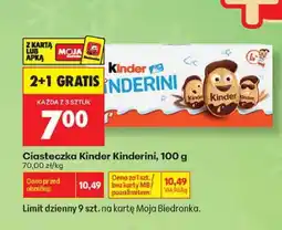 Biedronka Ciasteczka Kinder Kinderini oferta
